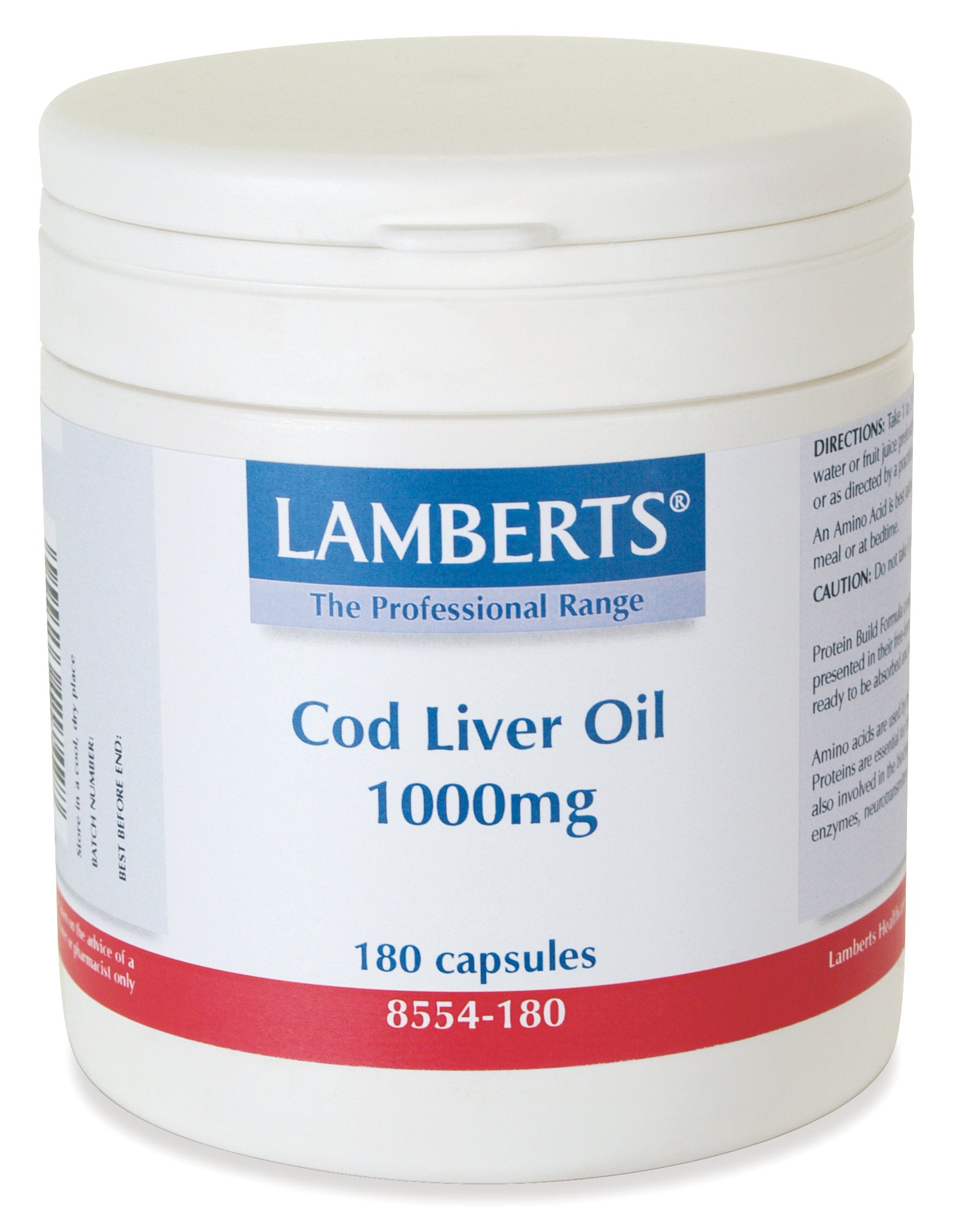 Lamberts Cod Liver Oil 1000mg - 180 s