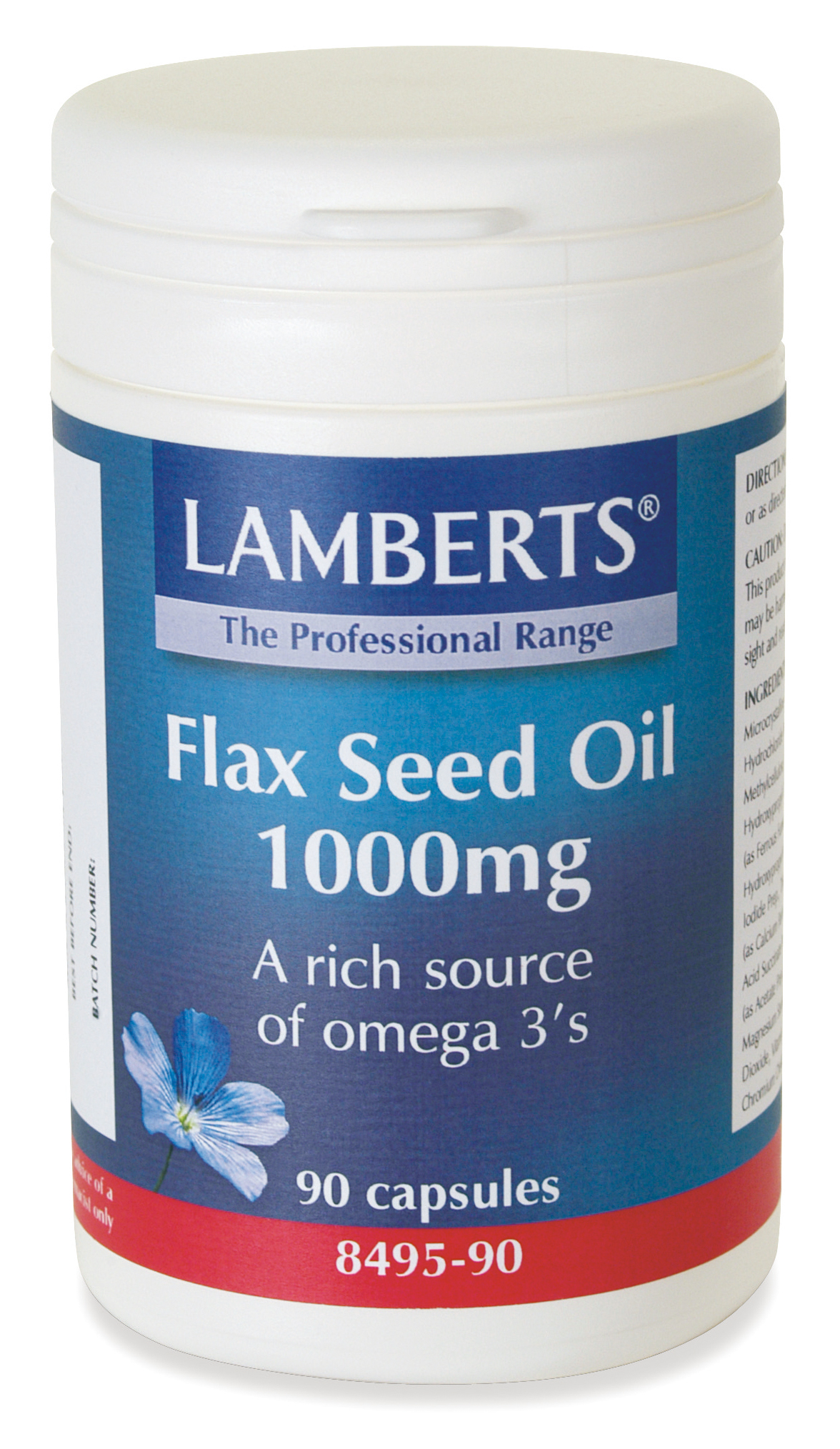 Lamberts Flax Seed Oil (Vegetarian "Fish Oil") 1000mg - 90 s