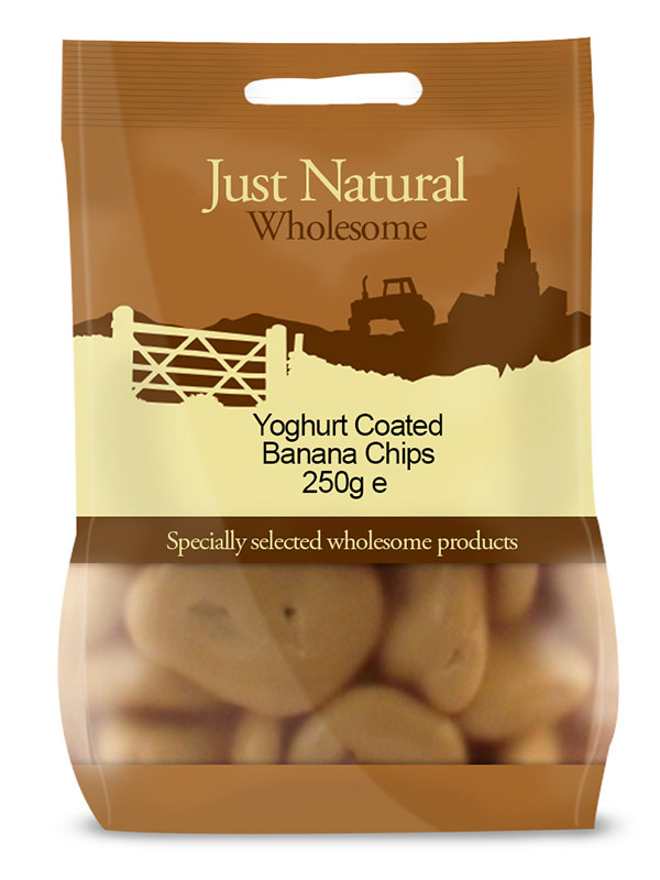 Yoghurt Coated Banana Chips 250g (Just Natural Wholesome)