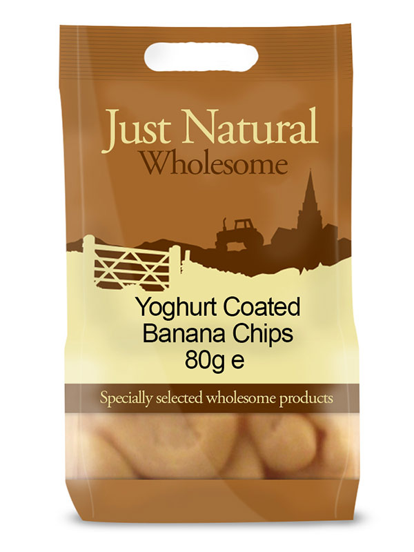 Yoghurt Coated Banana Chips 80g (Just Natural Wholesome)