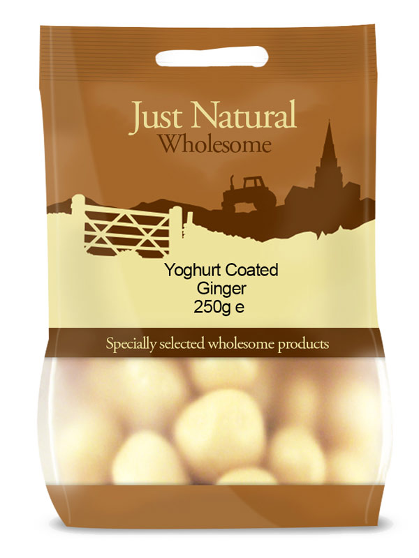 Yoghurt Coated Ginger 250g (Just Natural Wholesome)