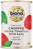 Organic Chopped Peeled Tomatoes with Basil 400g (Biona)
