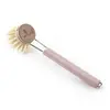Dish Brush Pink With Replaceable Head (Ecoliving)