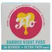 Organic Bamboo Night Pads 14 (Here We Flo)