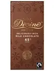 45% Cocoa Milk Chocolate Bar 90g (Divine)