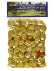 Aegean Pitted Green Olives with Garlic 400g (Attis)