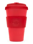 Bamboo Fibre Red Coffee Cup 400ml (Ecoffee Cup)