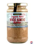 Raw Whole Almond Butter, Organic 500g (Carley's)