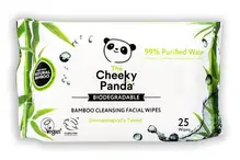 Bamboo Unscented Facial Cleansing Wipes x 25 (Cheeky Panda)