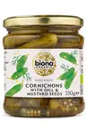 Organic Cornichons 330g (Biona)