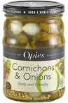 Cornichons & Onions with Mustard Seeds 350g (Opies)