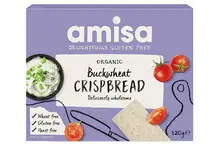 Organic Gluten Free Buckwheat Crispbread 120g (Amisa)