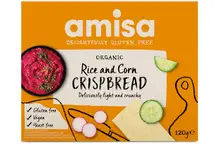 Organic Gluten Free Corn & Rice Crispbread 150g (Amisa)