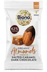 Organic Dark Chocolate Salted Caramel Roasted Almonds 30g (Biona)