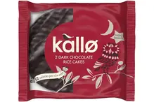 Dark Chocolate Topped Rice Cakes 33g (Kallo)