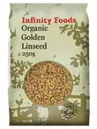 Whole Golden Flax Seeds [Linseed] 250g - Organic (Infinity Foods)