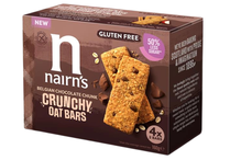 Gluten Free Belgian Choc Chunk Crunchy Oat Bars 160g (Nairn's)
