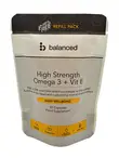 High Strength Omega 3 and Vit E Refill Pouch 50 Capsules (Balanced)
