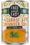 Organic Low-Salt Carrot & Coriander Soup 400g (Free & Easy)