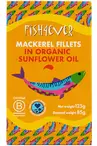 Organic Mackerel Fillet in Sunflower Oil 125g (Fish4Ever)