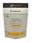 Magnesium Calcium and Zinc Refill Pouch 60 Capsules (Balanced)