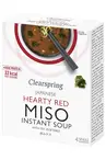 Instant Miso Soup Hearty Red with Sea Vegetables 4x8g (Clearspring)