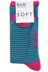 Narrow Stripe Socks Size 4-7 (1 Pair) (Bamboo Clothing)