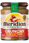Organic Crunchy Peanut Butter 280g (Meridian)