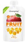 Organic Apple & Mango Fruit Puree 100g (Clearspring)