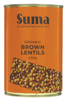 Organic Brown Lentils 400g (Suma)