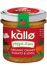 Organic Chunky Tomato & Lentil Dip 140g (Kallo)