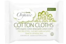 Organic Cotton Cloths x 50 (Simply Gentle)