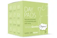 Organic Cotton Day Pads x 10 (Simply Gentle)