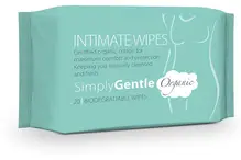 Organic Cotton Intimate Wipes x 20 (Simply Gentle)