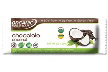 Chocolate Coconut Raw Organic Food Bar 50g