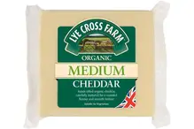 Organic Medium Cheddar 245g (Lye Cross Farm)