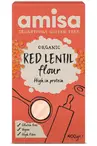 Organic Gluten Free Red Lentil Flour 400g (Amisa)
