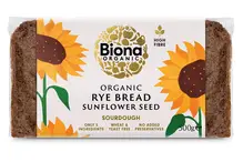 Organic Wholemeal Rye Bread with Sunflower Seeds 500g (Biona)