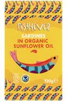 Organic Whole Sardines in Sunflower Oil 120g (Fish4Ever)