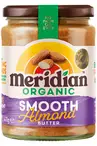 Organic Smooth Almond Butter 470g (Meridian)