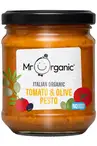 Organic Tomato & Olive Pesto 190g (Mr Organic)