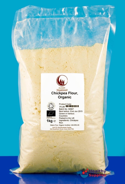 Chickpea Flour, Organic 1kg (Sussex Wholefoods