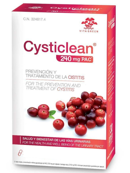 Cysticlean 240mg 30 Capsules Cysticlean Healthysupplies Co Uk Buy Online