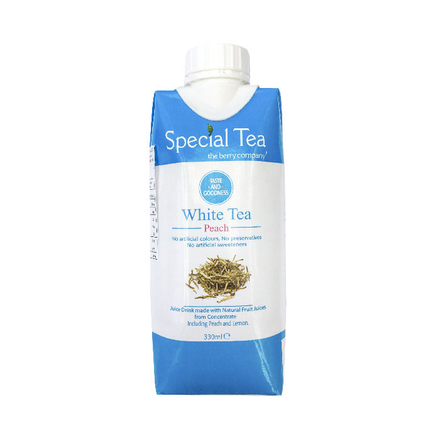 White Tea Peach Juice Drink 330ml The Berry Company
