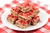 Strawberries & Cream Shortbread Slices