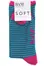Narrow Stripe Socks Size 4-7 (1 Pair) (Bamboo Clothing)