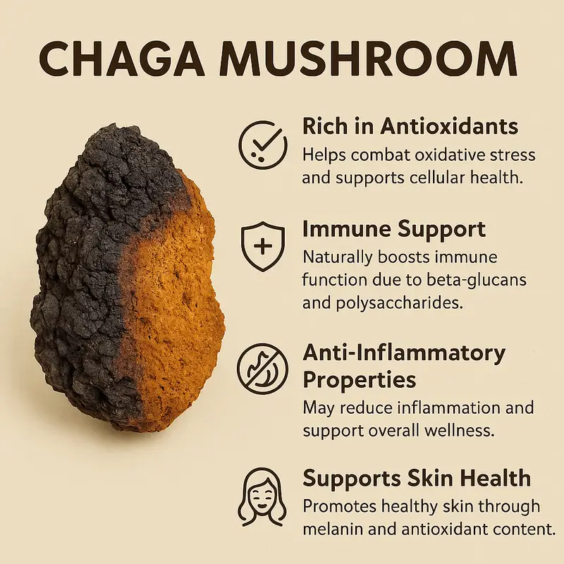 Organic Chaga Mushroom Powder Benefits Organic Chaga Mushroom Powder Benefits