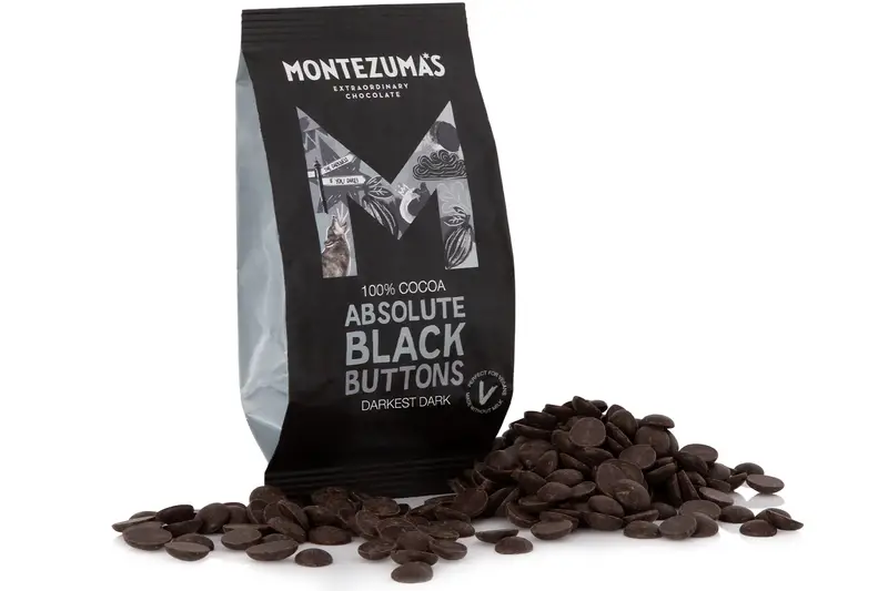 Absolute Black Buttons 120g (Montezuma's)