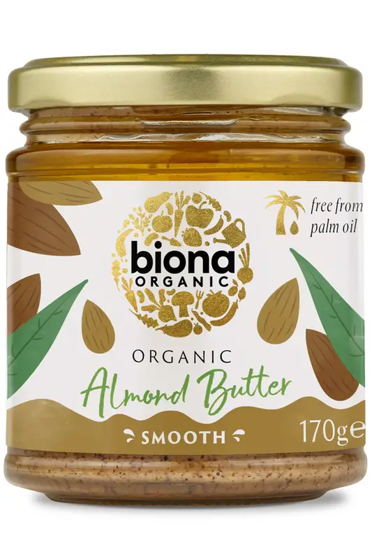 Organic Smooth Almond Butter 170g (Biona)