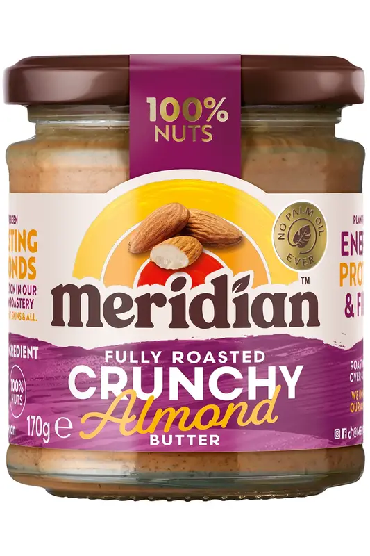Crunchy Almond Butter 170g (Meridian)